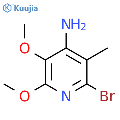 4-Pyridinamine, 2-bromo-5,6-dimethoxy-3-methyl- structure