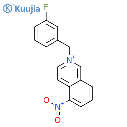 Isoquinolinium, 2-[(3-fluorophenyl)methyl]-5-nitro- structure