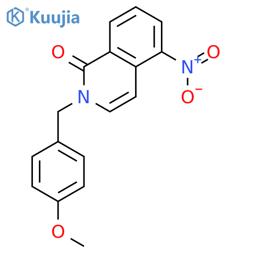 2-[(4-Methoxyphenyl)methyl]-5-nitroisoquinolin-1(2H)-one structure
