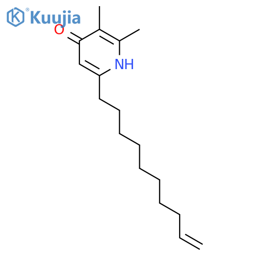4(1H)-Pyridinone, 6-(9-decenyl)-2,3-dimethyl- structure