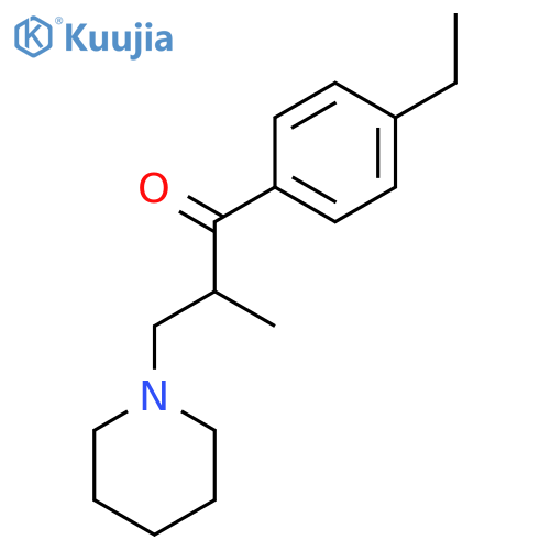 1-(4-Ethylphenyl)-2-methyl-3-(piperidin-1-yl)propan-1-one structure