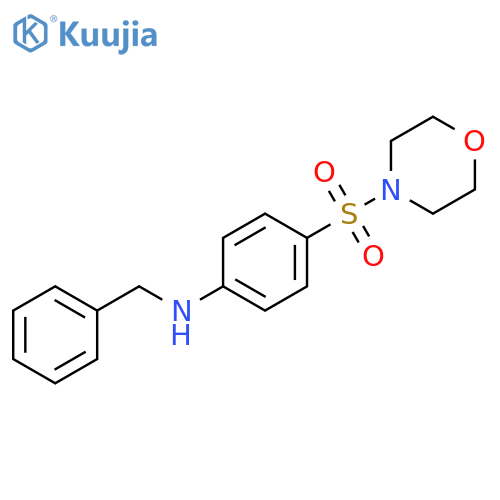 N-benzyl-4-(morpholine-4-sulfonyl)aniline structure