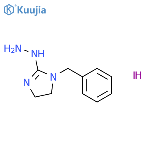 1-Benzyl-2-hydrazino-4,5-dihydro-1H-imidazole hydroiodide structure