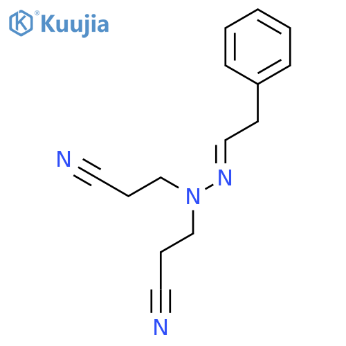 PROPANENITRILE, 3,3'-[(2-PHENYLETHYLIDENE)HYDRAZONO]BIS- structure
