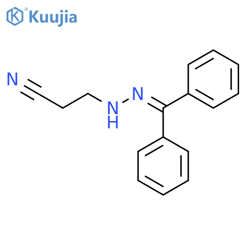 Propanenitrile, 3-[(diphenylmethylene)hydrazino]- structure
