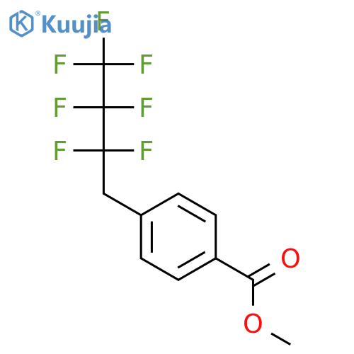 BENZOIC ACID, 4-(2,2,3,3,4,4,4-HEPTAFLUOROBUTYL)-, METHYL ESTER structure