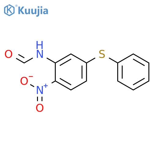 FORMAMIDE, N-[2-NITRO-5-(PHENYLTHIO)PHENYL]- structure