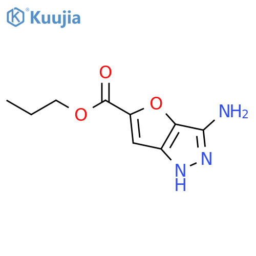 1H-Furo[3,2-c]pyrazole-5-carboxylic acid, 3-amino-, propyl ester structure