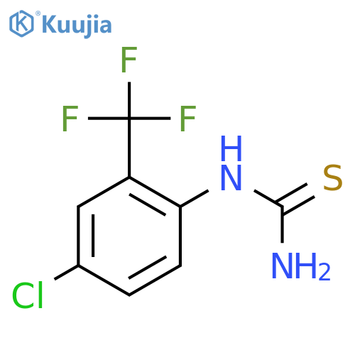 (4-Chloro-2-trifluoromethylphenyl)thiourea structure