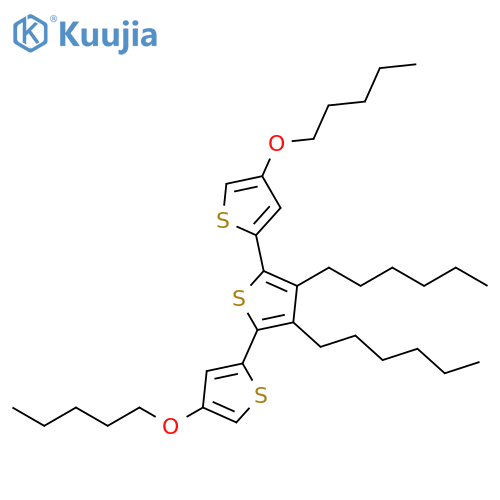 2,2':5',2''-Terthiophene, 3',4'-dihexyl-4,4''-bis(pentyloxy)- structure