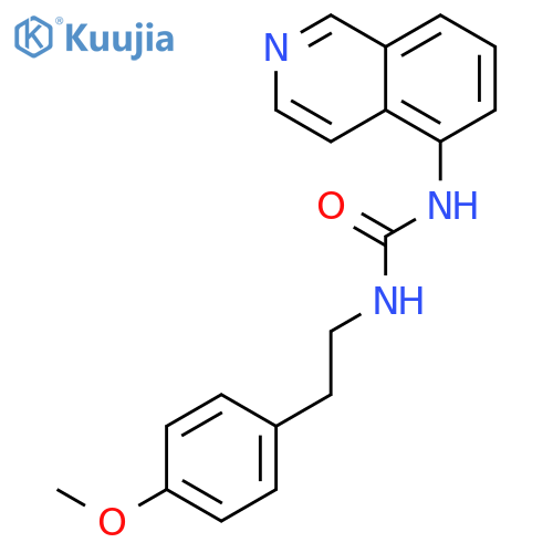 Urea, N-5-isoquinolinyl-N'-[2-(4-methoxyphenyl)ethyl]- structure