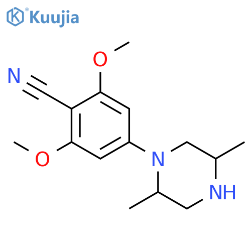Benzonitrile, 4-[(2S,5R)-2,5-dimethyl-1-piperazinyl]-2,6-dimethoxy- structure