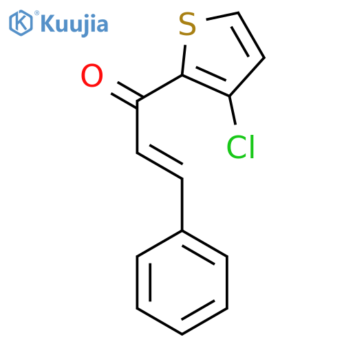 2-Propen-1-one, 1-(3-chloro-2-thienyl)-3-phenyl-, (2E)- structure