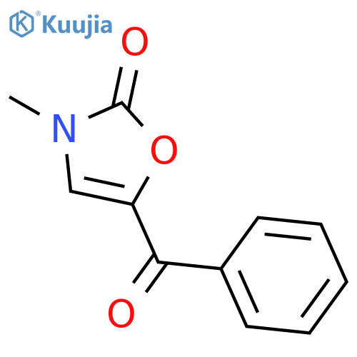 2(3H)-OXAZOLONE, 5-BENZOYL-3-METHYL- structure