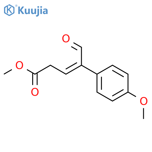 3-Pentenoic acid, 4-(4-methoxyphenyl)-5-oxo-, methyl ester structure