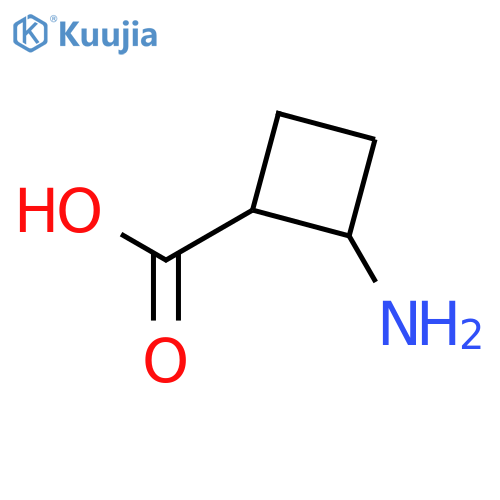 (1S,2R)-2-aminocyclobutane-1-carboxylic acid structure