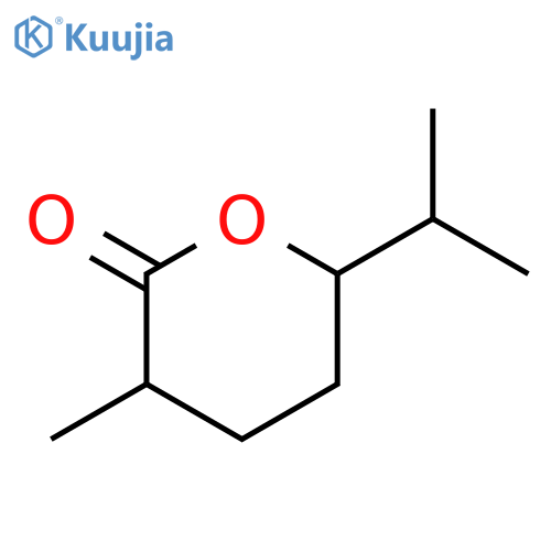 2H-Pyran-2-one, tetrahydro-3-methyl-6-(1-methylethyl)- structure