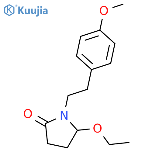 2-Pyrrolidinone, 5-ethoxy-1-[2-(4-methoxyphenyl)ethyl]- structure