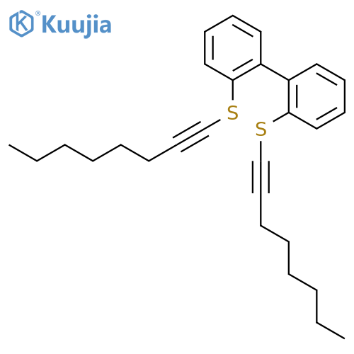 1,1'-Biphenyl, 2,2'-bis(1-octynylthio)- structure
