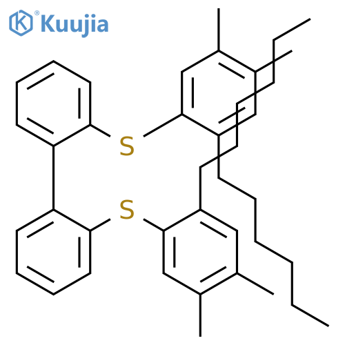 1,1'-Biphenyl, 2,2'-bis[(2-hexyl-4,5-dimethylphenyl)thio]- structure