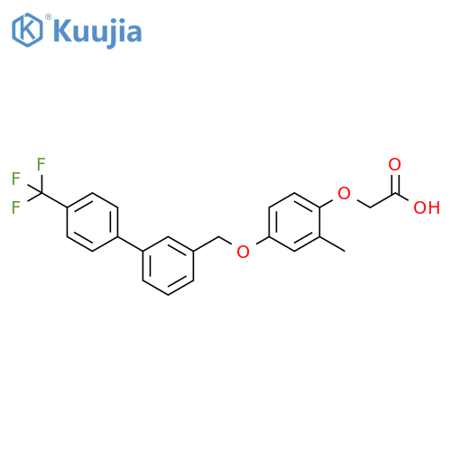 Acetic acid,[2-methyl-4-[[4'-(trifluoromethyl)[1,1'-biphenyl]-3-yl]methoxy]phenoxy]- structure