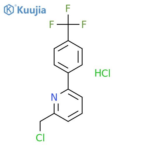 Pyridine, 2-(chloromethyl)-6-[4-(trifluoromethyl)phenyl]-, hydrochloride structure