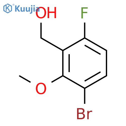Benzenemethanol, 3-bromo-6-fluoro-2-methoxy- structure