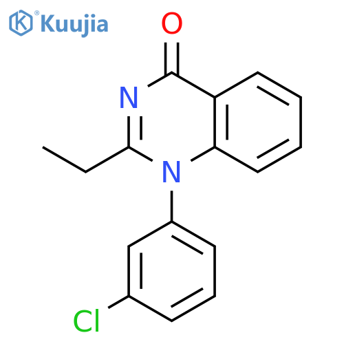 4(1H)-Quinazolinone, 1-(3-chlorophenyl)-2-ethyl- structure