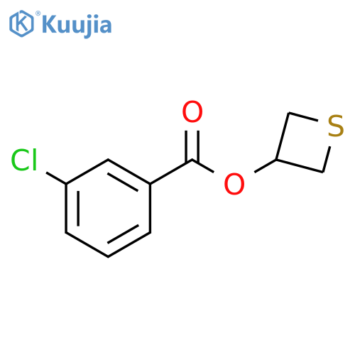 BENZOIC ACID, 3-CHLORO-, 3-THIETANYL ESTER structure