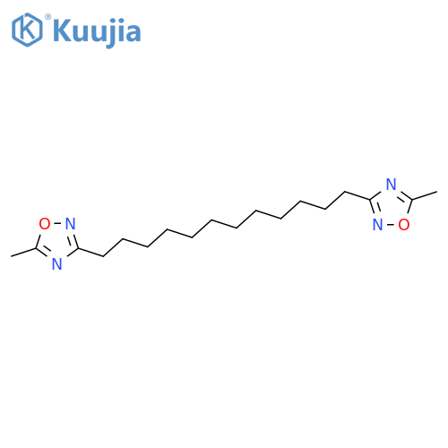 1,2,4-Oxadiazole, 3,3'-(1,12-dodecanediyl)bis[5-methyl- structure