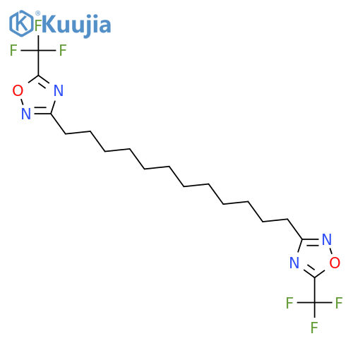 1,2,4-Oxadiazole, 3,3'-(1,12-dodecanediyl)bis[5-(trifluoromethyl)- structure