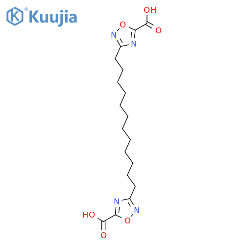 1,2,4-Oxadiazole-5-carboxylic acid, 3,3'-(1,12-dodecanediyl)bis- structure