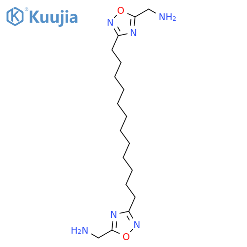 1,2,4-OXADIAZOLE-5-METHANAMINE, 3,3'-(1,12-DODECANEDIYL)BIS- structure