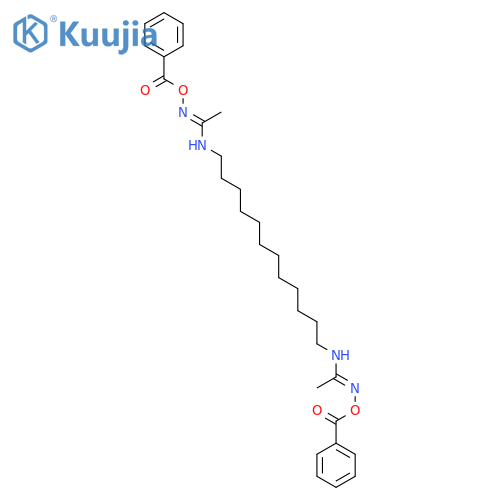 Ethanimidamide, N,N''-1,12-dodecanediylbis[N'-(benzoyloxy)- structure