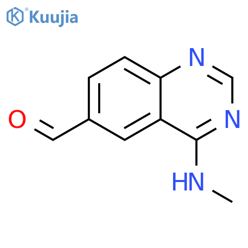 6-Quinazolinecarboxaldehyde, 4-(methylamino)- structure