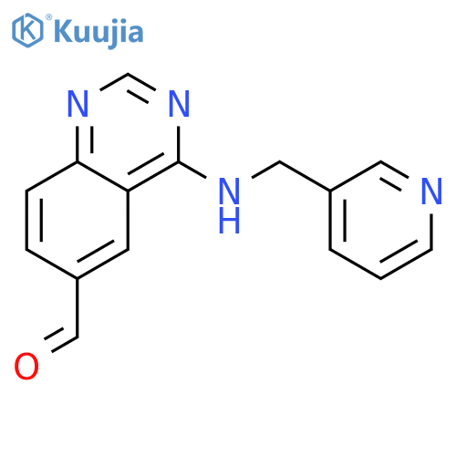 6-Quinazolinecarboxaldehyde, 4-[(3-pyridinylmethyl)amino]- structure