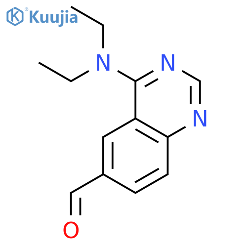 6-Quinazolinecarboxaldehyde, 4-(diethylamino)- structure