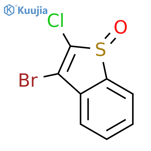 BENZO[B]THIOPHENE, 3-BROMO-2-CHLORO-, 1-OXIDE structure
