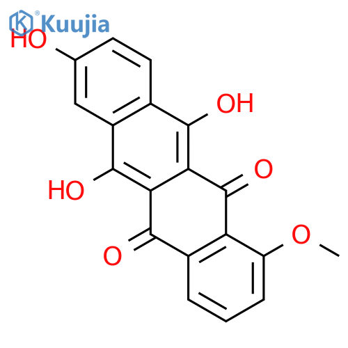 6,8,11-Trihydroxy-1-methoxy-5,12-naphthacenedione(Doxorubicin Impurity) structure