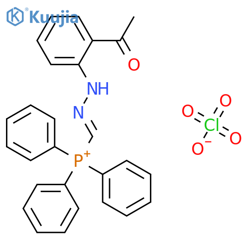 Phosphonium, [[(2-acetylphenyl)hydrazono]methyl]triphenyl-, perchlorate structure