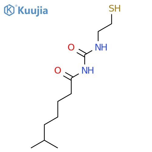 Heptanamide, N-[[(2-mercaptoethyl)amino]carbonyl]-6-methyl- structure