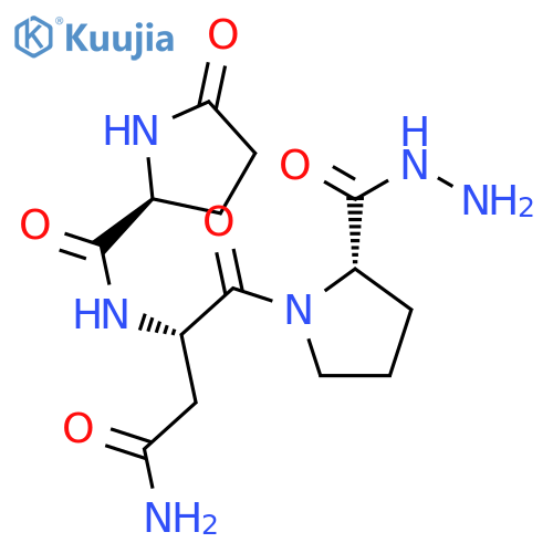 L-PROLINE, 1-[N2-(5-OXO-L-PROLYL)-L-ASPARAGINYL]-, HYDRAZIDE structure