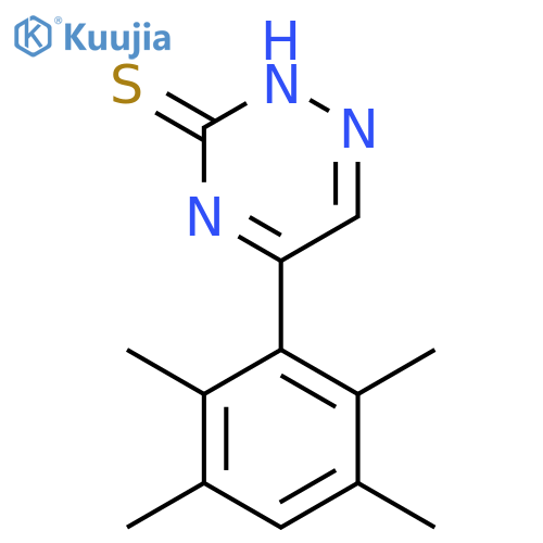 1,2,4-TRIAZINE-3(2H)-THIONE, 5-(2,3,5,6-TETRAMETHYLPHENYL)- structure