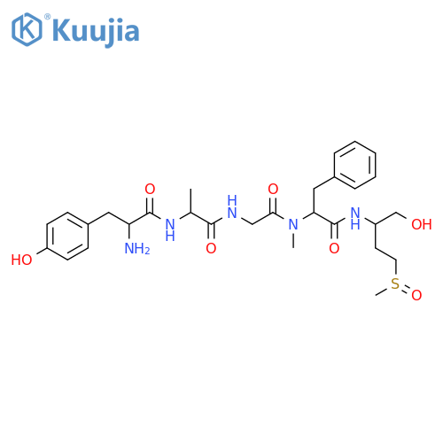 (D-Ala2,N-Me-Phe4,methionin(O)-ol5)-Enkephalin Trifluoroacetate Salt H-Tyr-D-Ala-Gly-N-Me-Phe-Methionin(O)-ol Trifluoroacetate Salt structure