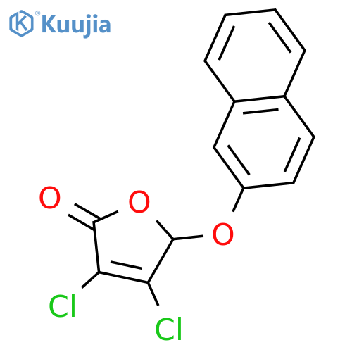 2(5H)-FURANONE, 3,4-DICHLORO-5-(2-NAPHTHALENYLOXY)- structure