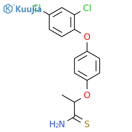 Propanethioamide, 2-[4-(2,4-dichlorophenoxy)phenoxy]- structure