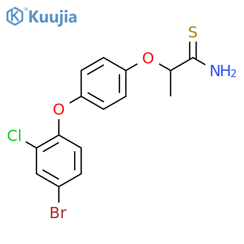 PROPANETHIOAMIDE, 2-[4-(4-BROMO-2-CHLOROPHENOXY)PHENOXY]- structure