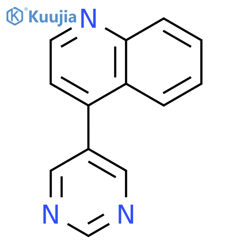 QUINOLINE, 4-(5-PYRIMIDINYL)- structure