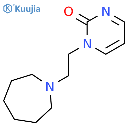2(1H)-Pyrimidinone, 1-[2-(hexahydro-1H-azepin-1-yl)ethyl]- structure