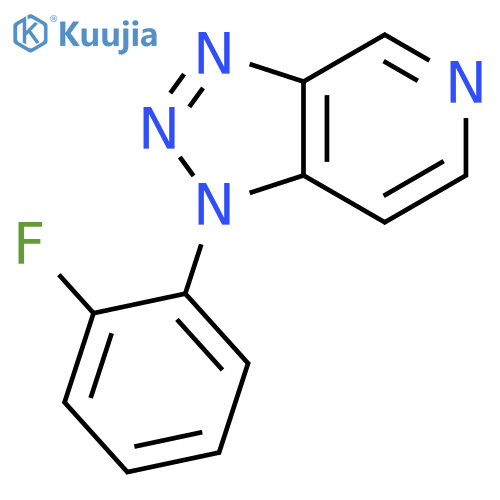1H-1,2,3-TRIAZOLO[4,5-C]PYRIDINE, 1-(2-FLUOROPHENYL)- structure
